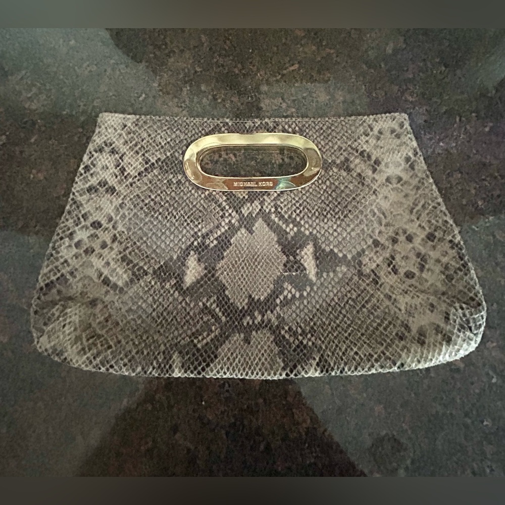 Michael Kors Snakeskin Clutch